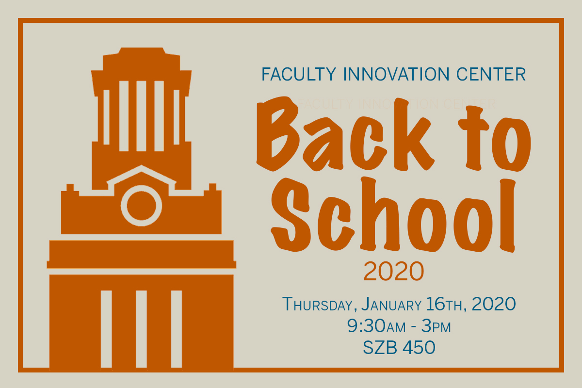 Poster for FIC back to school 2020