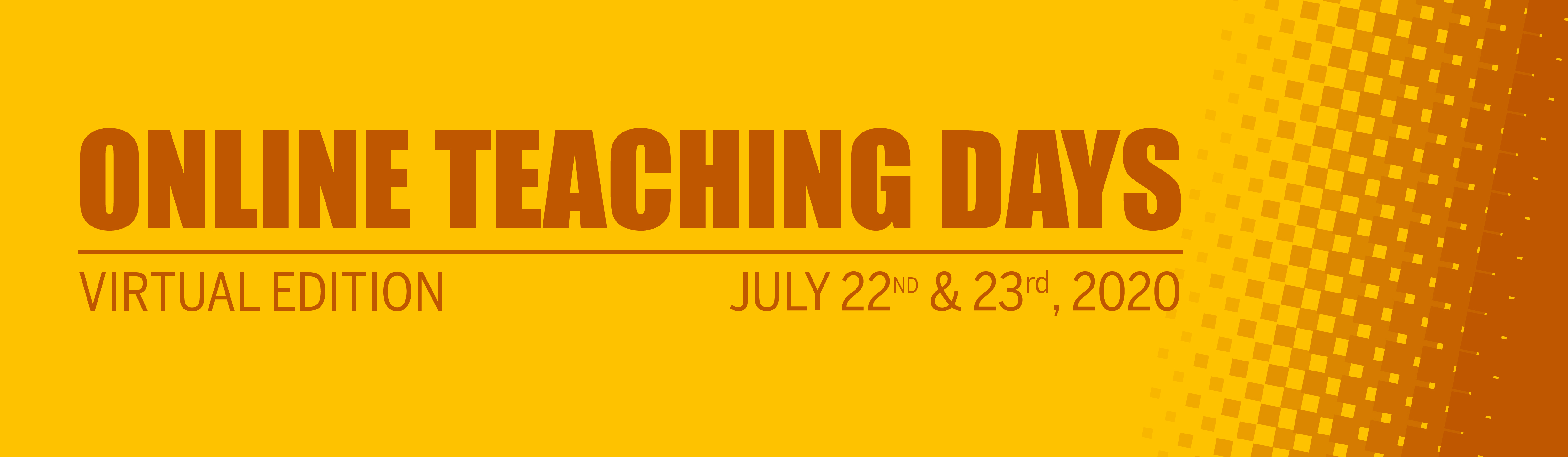 Online Teaching Days Banner 2