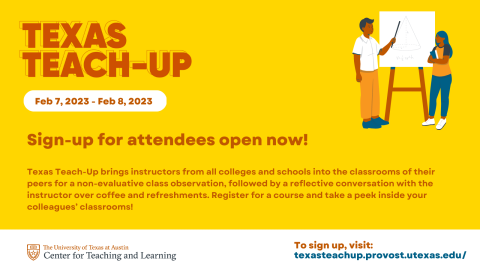 Signup for Texas Teach-Up by Feb. 2