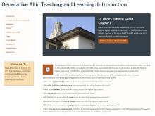 Generative AI in Teaching and Learning toolkit