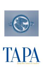 TAPA journal cover