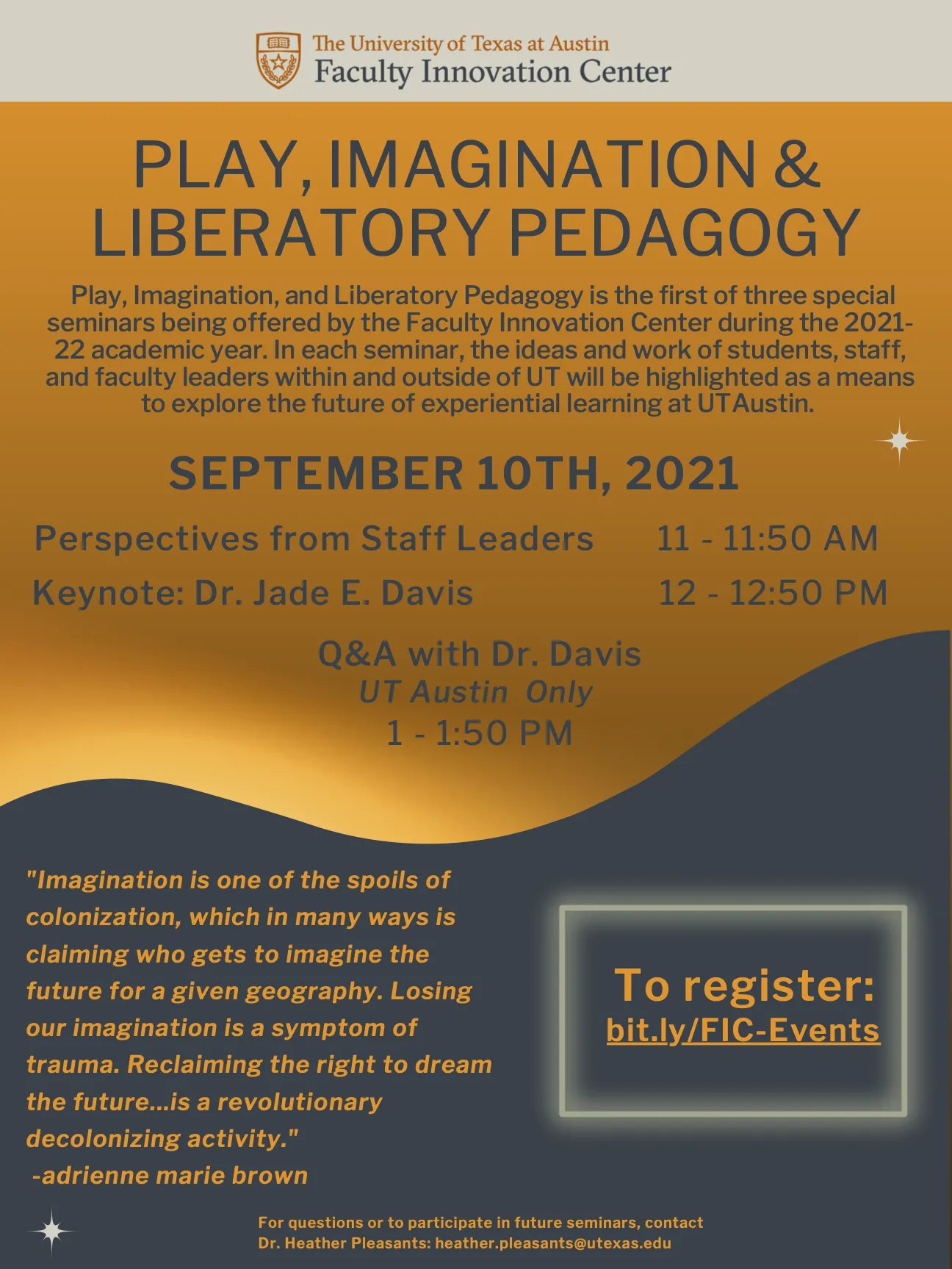 UTELL Sept 10 events flyer