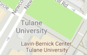Google Map image of Tulane Univeristy