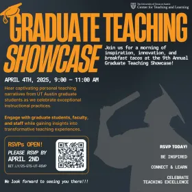 Graduate Teaching Showcase Flyer rsvp