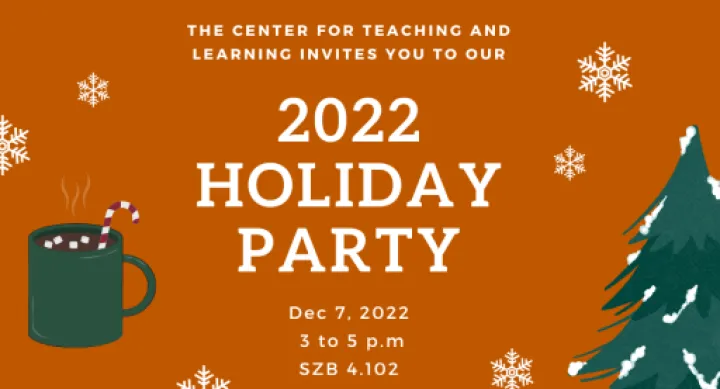 Holiday party by 12/7 3-5pm