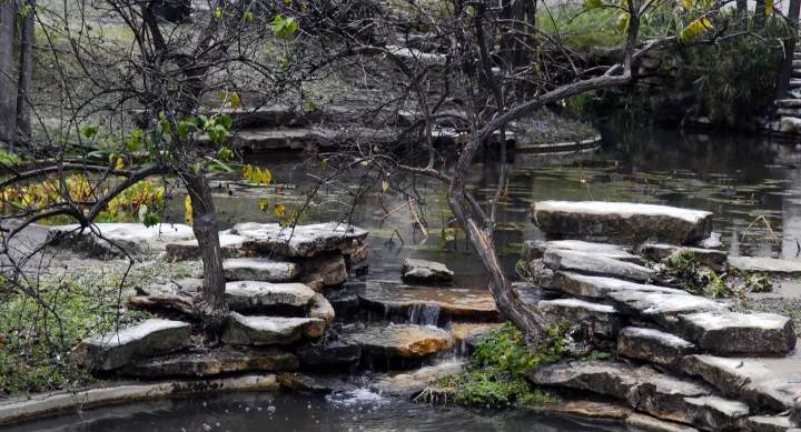 Waller creek on the UT campus