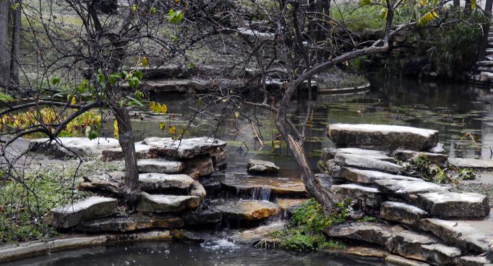 Waller creek on the UT campus