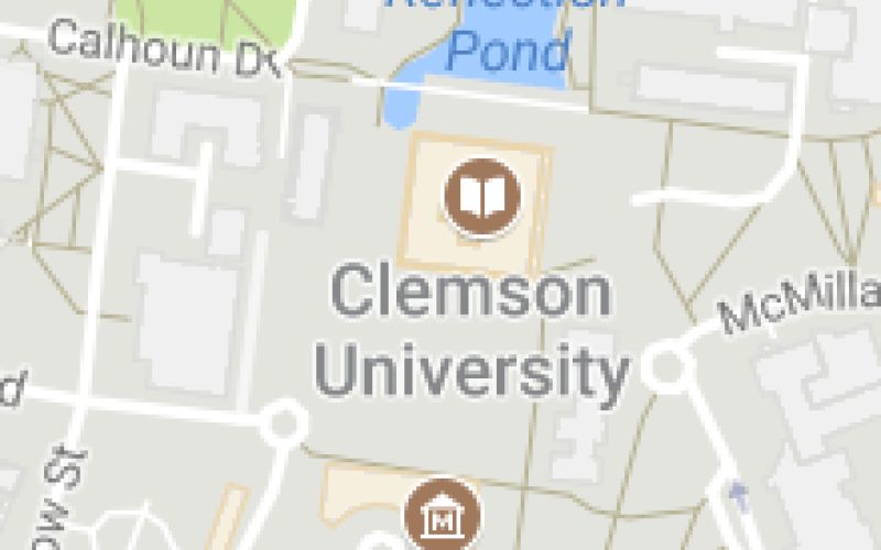 Google Map image of Clemson University