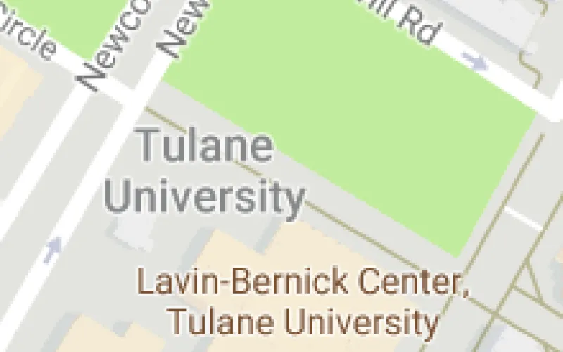 Google Map image of  Tulane Univeristy