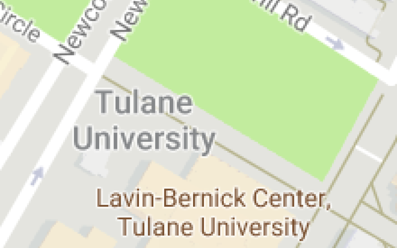 Google Map image of  Tulane Univeristy