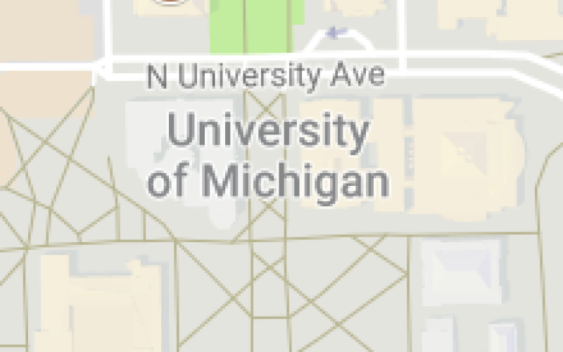 Google Map image of Univeristy of Michigan